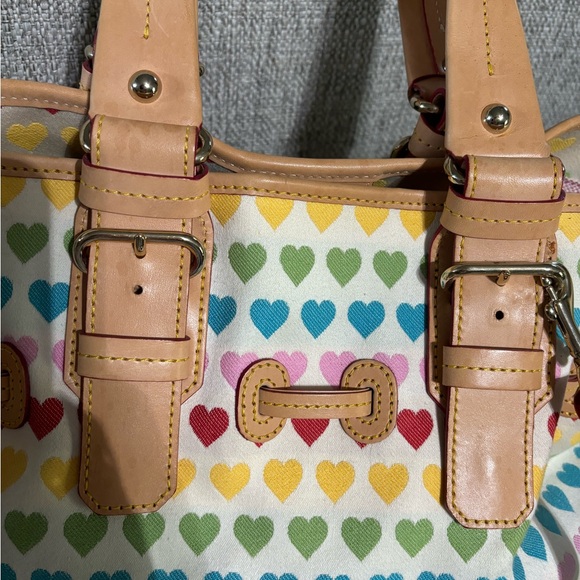 Dooney & Bourke rainbow heart medium chiara bag rare y2k - Picture 7 of 9